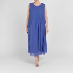 New Persona by Marina Rinaldi Dress With Optional Sleeves Cornflower Blue