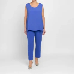 Clearance Persona by Marina Rinaldi Vest with Optional Sleeves Cornflower Blue