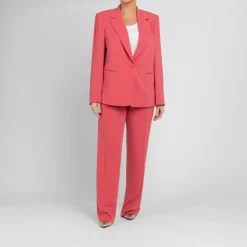 New Persona by Marina Rinaldi Fluid Cady Trousers Coral