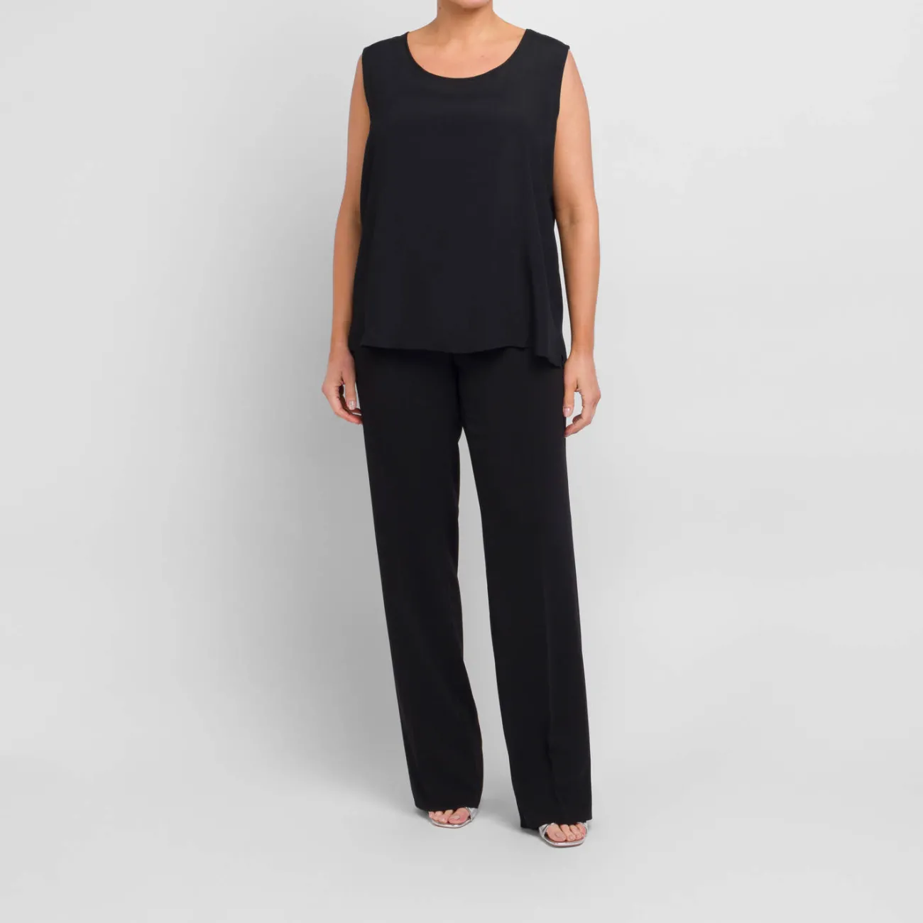Discount Persona Elegante Persona By Marina Rinaldi Stretch Cady Trousers Black