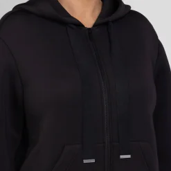 Sale Persona by Marina Rinaldi Scuba Jersey Hoodie Black