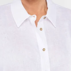 New Persona by Marina Rinaldi Linen Shirt White