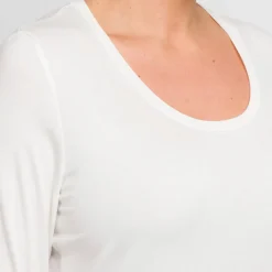 New Persona Elegante Persona By Marina Rinaldi Viscose Jersey T-shirt White