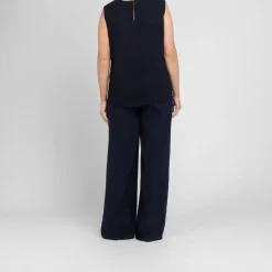 Clearance Persona by Marina Rinaldi Georgette Top Navy