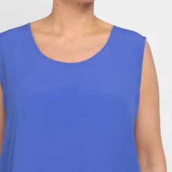 Clearance Persona by Marina Rinaldi Vest with Optional Sleeves Cornflower Blue