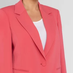 Sale Persona by Marina Rinaldi Stretch Cady Blazer Coral