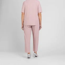 Best Persona by Marina Rinaldi Embellished Jersey T-Shirt Pink