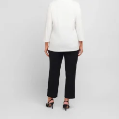 New Persona Elegante Persona By Marina Rinaldi Viscose Jersey T-shirt White