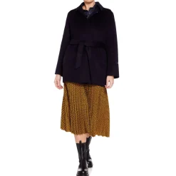 Fashion Persona by Marina Rinaldi WOOL COAT NAVY