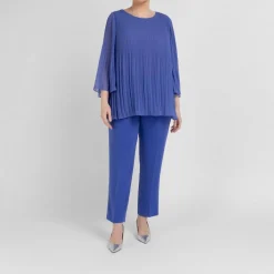 Best Persona By Marina Rinaldi Trousers Cornflower Blue