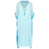 Outlet Piero Moretti Kaftan Embellished Dress Blue