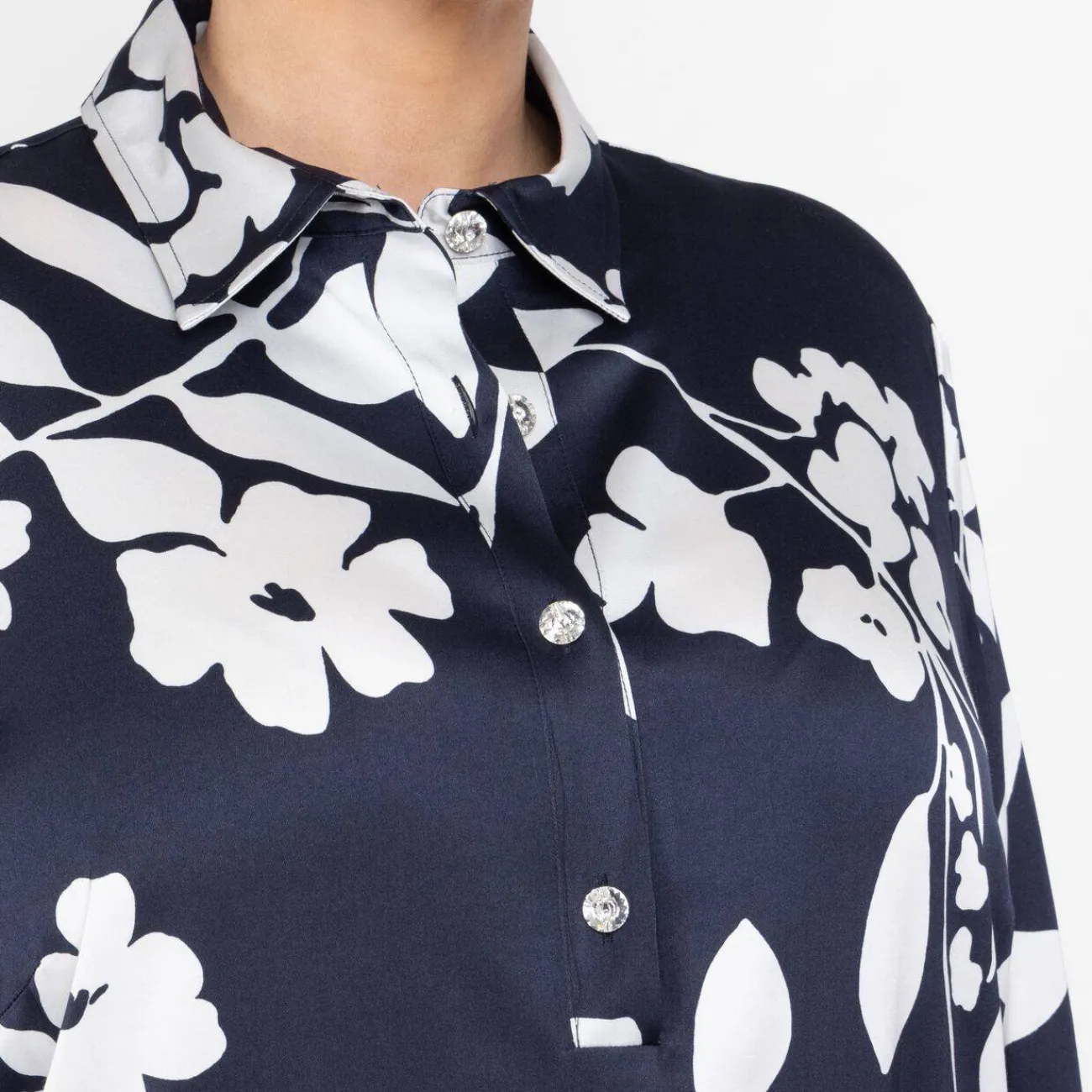 New Piero Moretti Satin Viscose Dress Navy