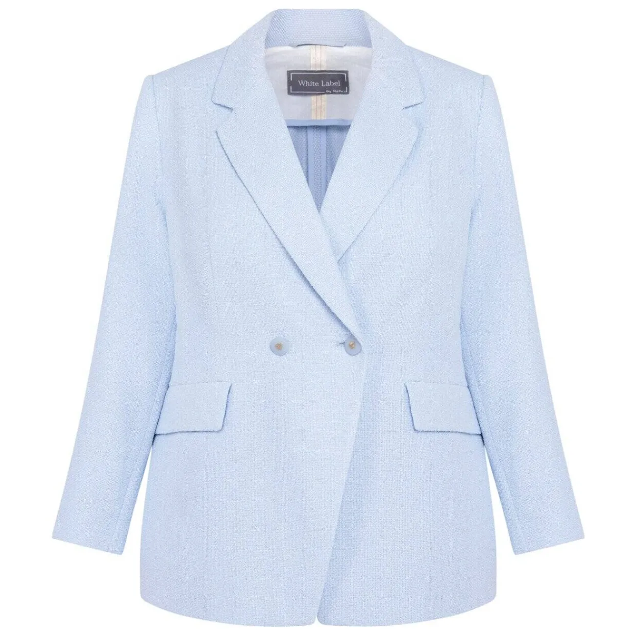 Sale Rof Amo Rofa Double Breasted Jacket Pale Blue