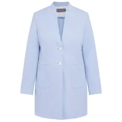 New Rof Amo Rofa Jersey Long Jacket Pale Blue