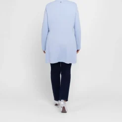 New Rof Amo Rofa Jersey Long Jacket Pale Blue