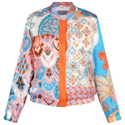 Clearance Rof Amo RoFa Patchwork Satin Bomber Jacket
