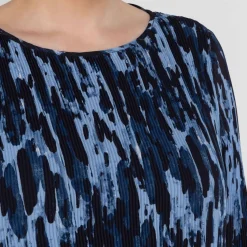 Best Samoon By Gerry Weber Samoon Pleated Animal Print Dress Blue