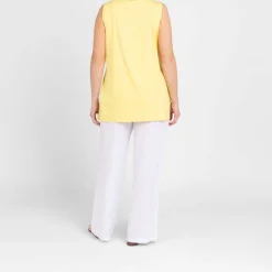 Hot BIGGI M SeeYou by Stretch Jersey Vest Yellow