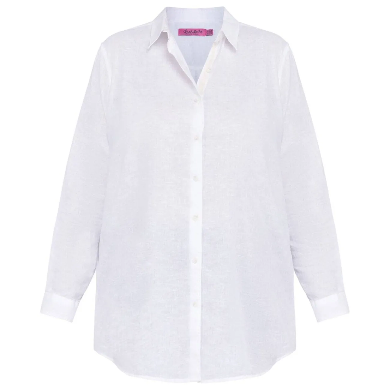 Online Spanish Shirt Company Tinta & Bariloche Cotton Linen Shirt White