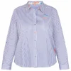 New Spanish Shirt Company Tinta & Bariloche Stripe Shirt With Cocktail Print Back