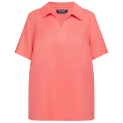 Fashion Verpass Linen Tunic Coral