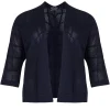New Verpass Mesh Effect Cardigan Navy