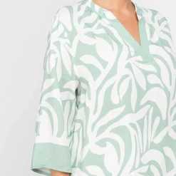 Clearance Verpass Tunic Leaf Print Green