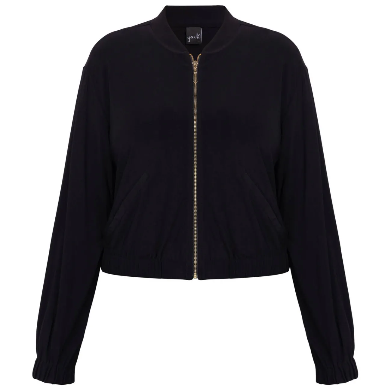 Hot Yoek Bomber Jacket Jersey Black