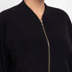 Hot Yoek Bomber Jacket Jersey Black