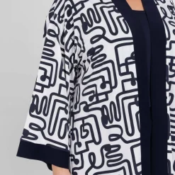 New Yoek Jersey Kimono Navy