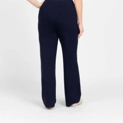 Sale Yoek Pull On Soft Jersey Trousers Navy